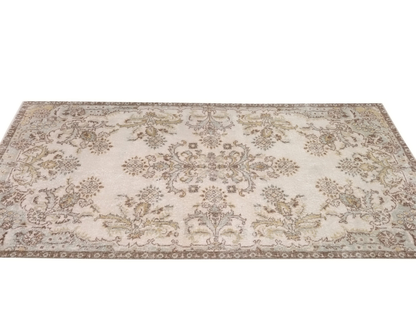 Vintage rug , Oushak rug 4x7 , Area Rug, Turkish rug, Vintage Carpet, Carpet rug, Faded rug, Anatolia rug, Bedroom Rug, Nursery rug ,10223