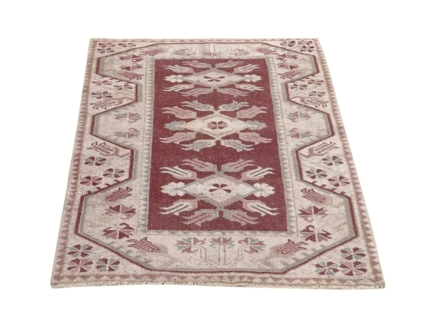 Small Turkish Rug, 3x5 Rug, Vintage Rug, Oushak Rug, Carpet rug, Boho rug, Neutral rug, Bedroom rug, Nursery rug, Small Carpet rug, 10076