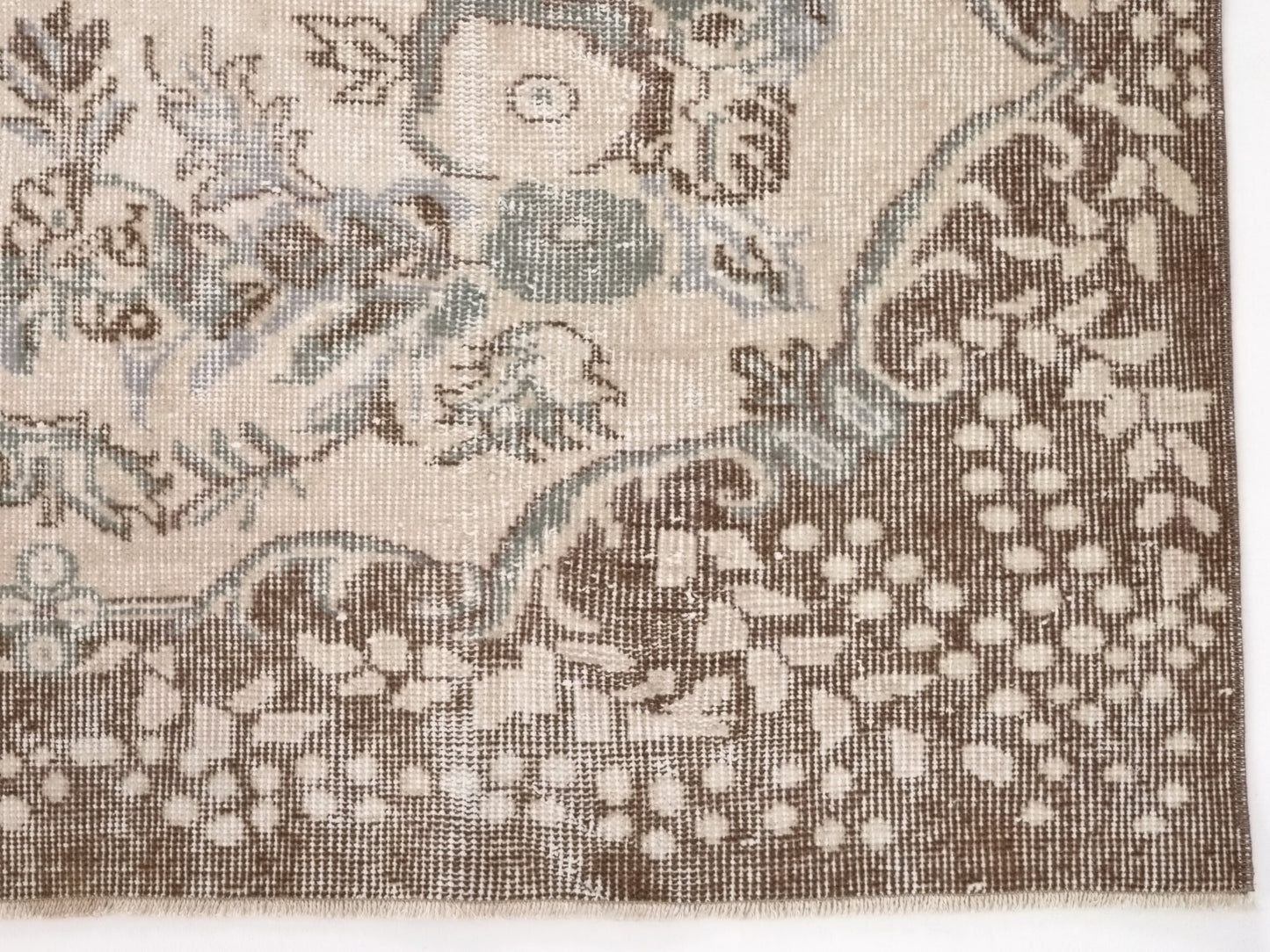 Turkish Handmade Area Rug, 6x9 Vintage Carpet Rug, Oushak Rug, Turkey rug, Muted rug, Living room, Wool rug, Maden in Anatolia,10206