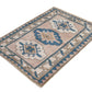 Turkish Rug, Vintage Rug, Small Rug, Mıuted rug, 3x4 Rug, Faded rug, Pink rug 3x4, Anatolia rug, Bedroom rug, Unique rug, Soft rug, 10049