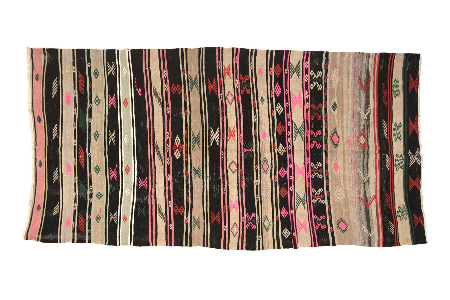 Vintage Kilim Rug 5x10, Neutral Rug, Living Room Rug, Turkish Kilim, Area Kilim, Handmade Kilim Rug, Bohemian Anatolia Rug, Kilim Rug, 6083