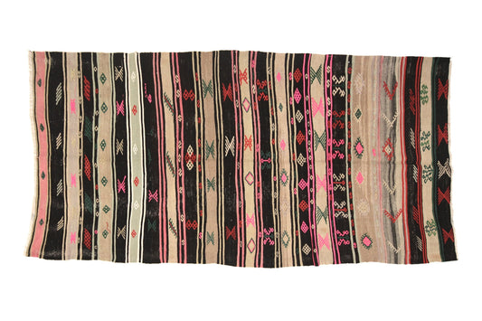 Vintage Kilim Rug 5x10, Neutral Rug, Living Room Rug, Turkish Kilim, Area Kilim, Handmade Kilim Rug, Bohemian Anatolia Rug, Kilim Rug, 6083