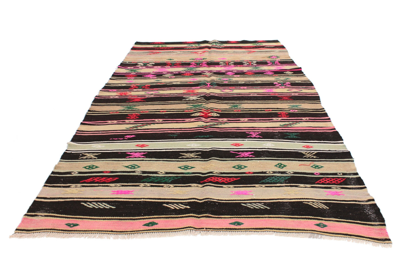 Vintage Kilim Rug 5x10, Neutral Rug, Living Room Rug, Turkish Kilim, Area Kilim, Handmade Kilim Rug, Bohemian Anatolia Rug, Kilim Rug, 6083