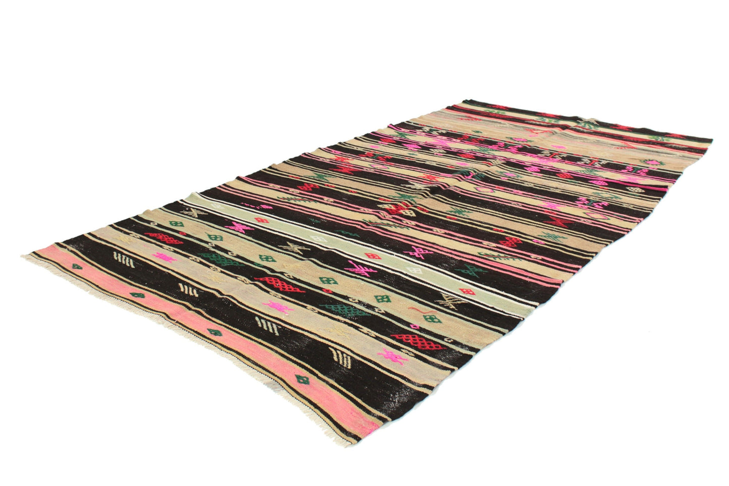 Vintage Kilim Rug 5x10, Neutral Rug, Living Room Rug, Turkish Kilim, Area Kilim, Handmade Kilim Rug, Bohemian Anatolia Rug, Kilim Rug, 6083