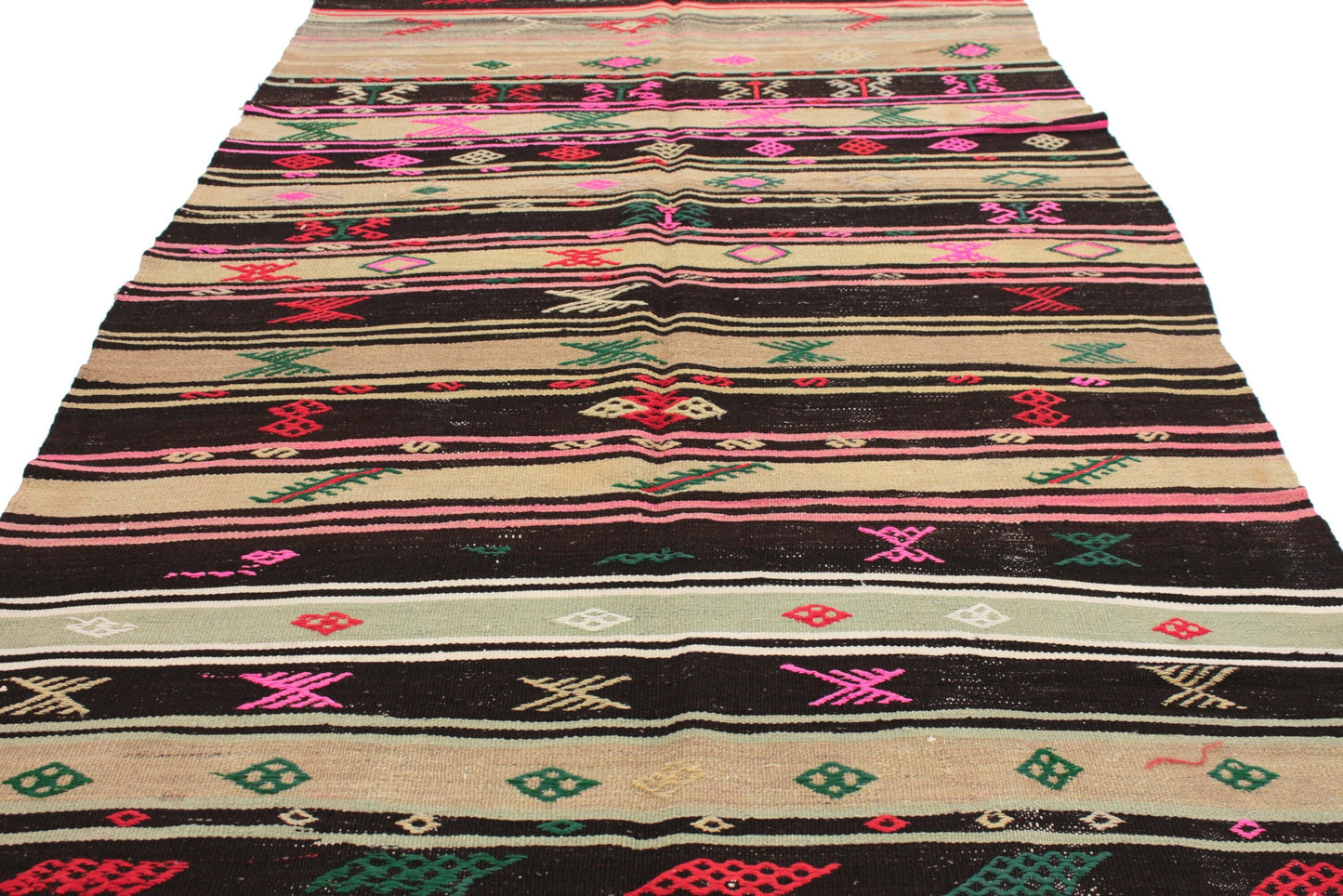 Vintage Kilim Rug 5x10, Neutral Rug, Living Room Rug, Turkish Kilim, Area Kilim, Handmade Kilim Rug, Bohemian Anatolia Rug, Kilim Rug, 6083