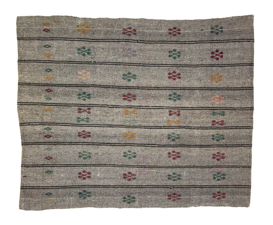 Turkish rug, Vintage rug, Kilim rug, Area rug 6x8 Gray rug, Floor rug, Kilim, Old rug, Fine rug, Etsy rug, Gray Kilim Rug, 938