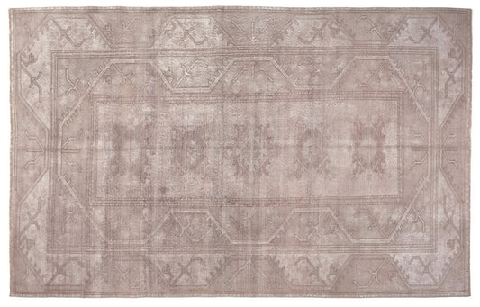 7x10 Beige Faded Oushak Rug, Handmade Turkish Rug, One of a kind Vintage Rug, Carpet rug, Area Rug, Unique rug, Neutral Rug, Fine rug, 9979