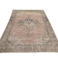 6x10 Oushak Rug Pastel, Neutral rug, Distressed rug, Turkish Vintage Oushak Rug, Handmade Area Coastal Carpet rug, 9012