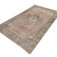 6x10 Oushak Rug Pastel, Neutral rug, Distressed rug, Turkish Vintage Oushak Rug, Handmade Area Coastal Carpet rug, 9012