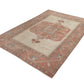 5x7 Rug, Turkish rug, Faded rug, Area rug, Oushak Rug 5x7, Neutral rug, Vintage rug, One of a kind rug, Living room rug, Bedroom rug, 8970