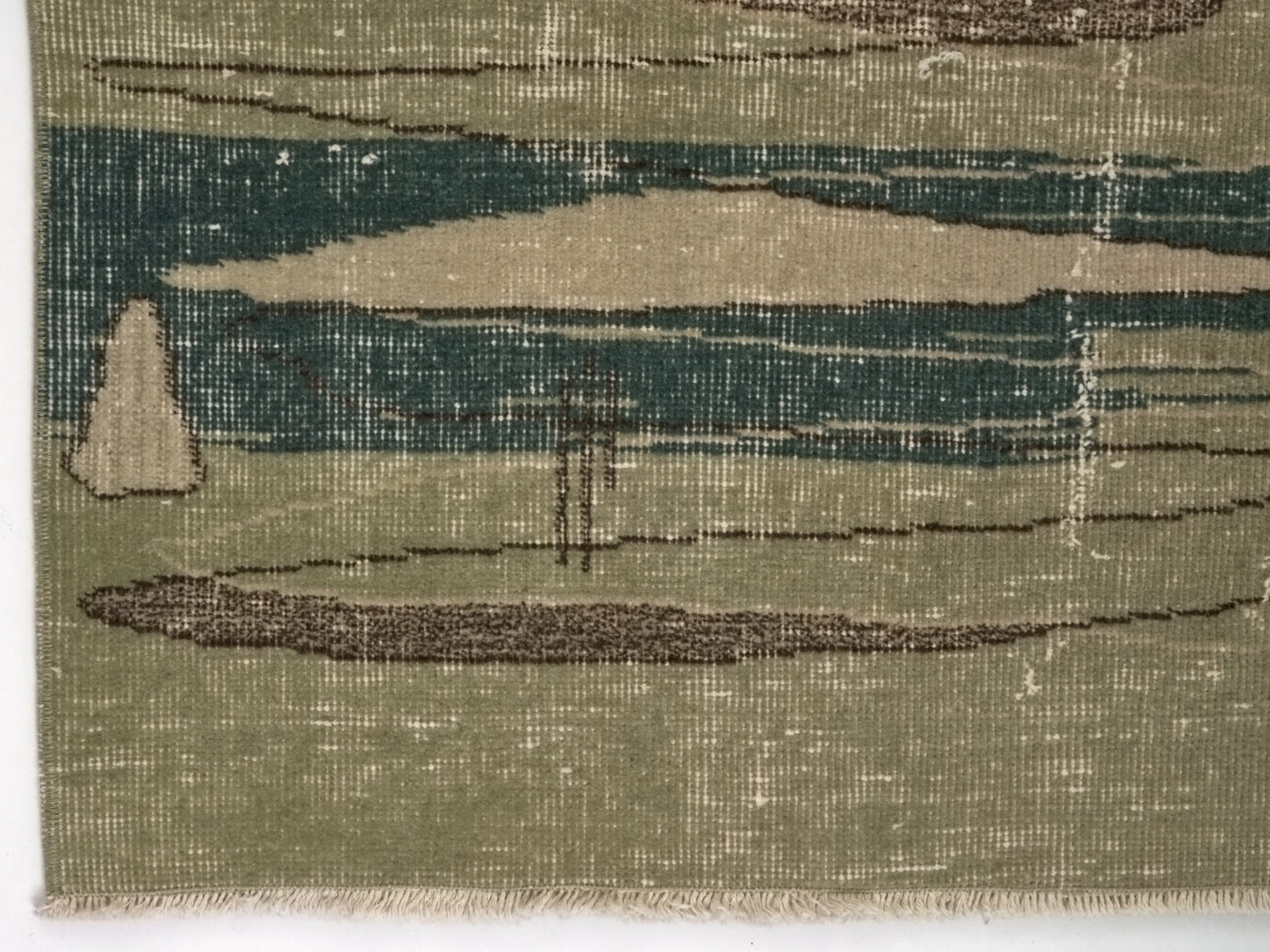 Turkish rug 5x8, Art deco Carpet rug, Oushak rug 5x8, Unique rug, Rare find Vintage rug, Turkey rug, Wool rug, One of a kind rug, 8957