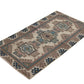 3x5 Oushak Vintage Rug, Anatolian Turkish Rug , Traditional Rug , 3x5 Small Oushak Rug , Area Turkish Rug , Handmade Neutral Rug ,8692