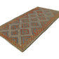 Turkish Kilim, Vintage Kilim Rug 4x7, Handmade Antique Eclectic Kilim Rug, Kilim Rug, Rug Kilim, Bohemian Rug, Wool Rug, Bedroom Rug, 8146