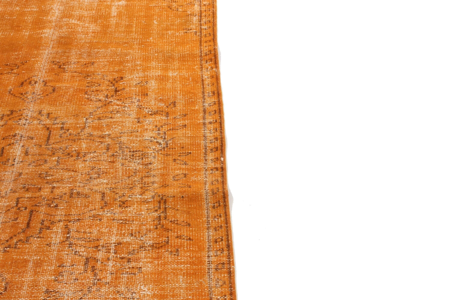 4x7 Orange Area Turkish Vintage Rug, Boho rug, Bedroom rug, Carpet Rug, Anatolia rug , Handmade rug ,Nursery rug, 3361