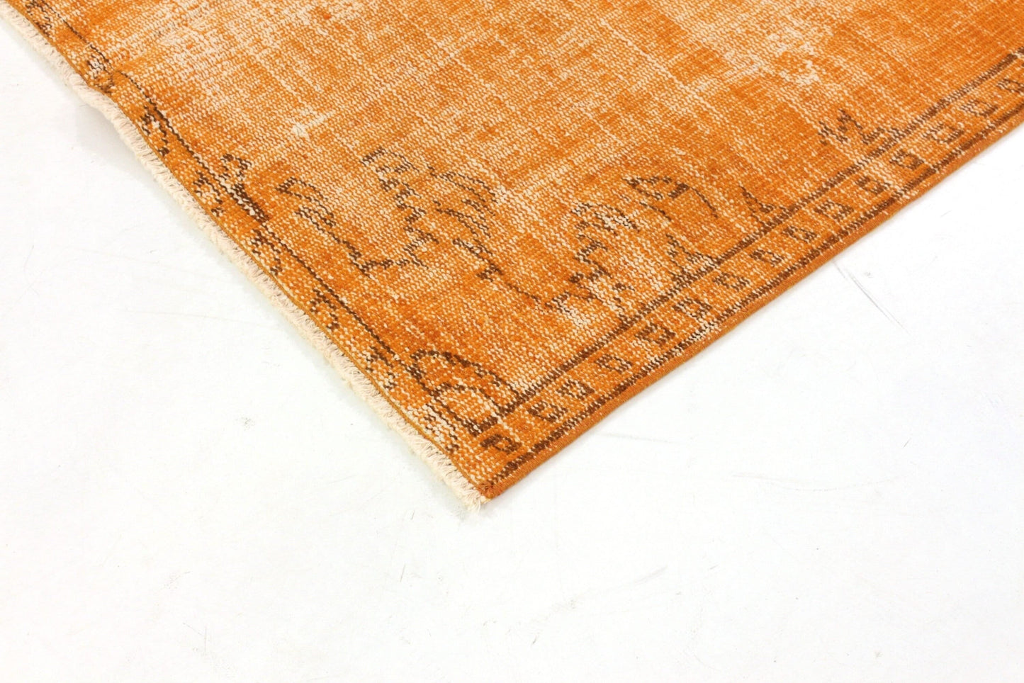 4x7 Orange Area Turkish Vintage Rug, Boho rug, Bedroom rug, Carpet Rug, Anatolia rug , Handmade rug ,Nursery rug, 3361
