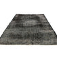 Black Area Vintage Rug 6x9, Turkish Vintage Rug, Distressed Rug, Mid-Century Rug, Over dyed Rug, Black Carpet Rug , 3360