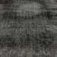 Black Area Vintage Rug 6x9, Turkish Vintage Rug, Distressed Rug, Mid-Century Rug, Over dyed Rug, Black Carpet Rug , 3360