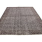 Gray Vintage Rug 5x8, Turkish Rug 5x8, Overdye Gray Vintage Carpet Rug, Handmade Contemporary Living Room Area Rug,3142