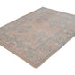 5x7 Pink Oushak Area Rug, Turkish Rug, Vintage Rug, Bohemian Handmade Rug, Turkey rug, Unique rug, Faded rug, Wool Rug, Bedroom rug, 7454