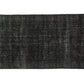 5x9 Black Vintage Turkish Carpet Rug ,Area Wool Handmade Carpet Rug, Living Room, Contemporary, Modern Rug 3153
