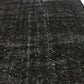 5x9 Black Vintage Turkish Carpet Rug ,Area Wool Handmade Carpet Rug, Living Room, Contemporary, Modern Rug 3153