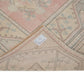 5x8 Rug, Faded Geometric Rug, Neutral Turkish rug, Oushak rug, Vintage rug, Area rug, Unique rug, One of a kind rug, Living room Rug, 7482