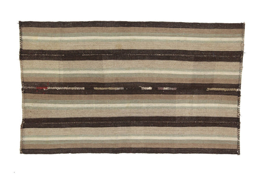 Turkish Kilim Rug, Vintage Striped Kilim Rug, Area Floor Kilim Rug, Living Room Rug, Kilim Rug 5x8, Handmade Flat Weave Kilim Rug, 6283