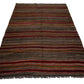 Turkish Handmade Kilim Rug, Area Eclectic Kilim Rug, Vintage Bohemian Kilim Rug, Rug Kilim 5x8, Living Room Rug,Wool Rug, Anatolia Rug, 3763