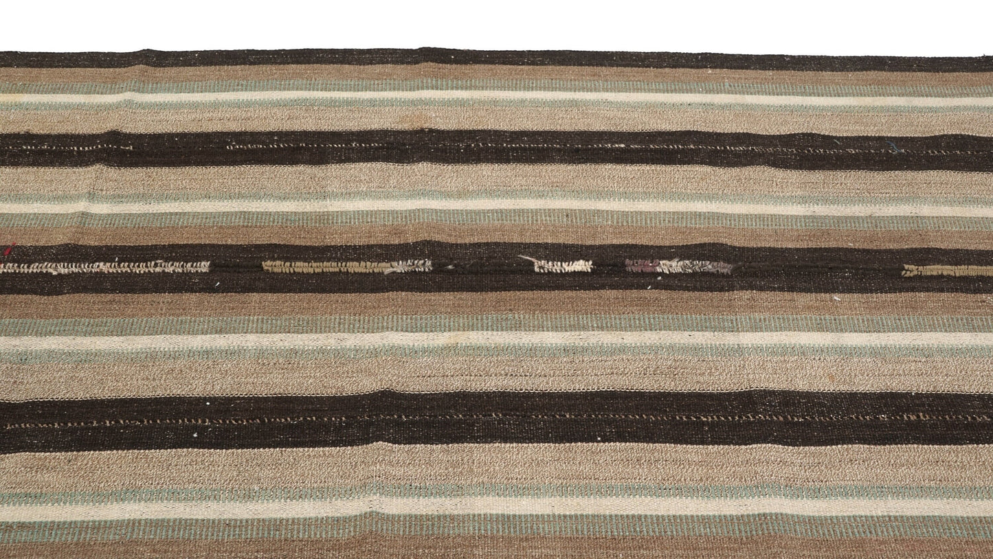 Turkish Kilim Rug, Vintage Striped Kilim Rug, Area Floor Kilim Rug, Living Room Rug, Kilim Rug 5x8, Handmade Flat Weave Kilim Rug, 6283
