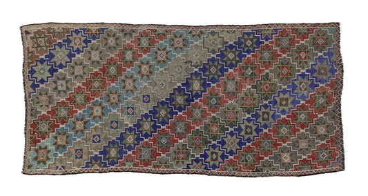 Kilim Rug 5x12, Handmade Antique Kilim Rug, Area Kilim Rug, Vintage Eclectic Kilim Rug, Bedroom Rug, Bohemian Rug, Turkish Kilim Rug, 8136