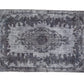 Overdye Blue Turkish Rug, Vintage Rug Distressed, Oushak Carpet Rug, Area Rug Floral 5x8, Contemporary ,Living Room, Handmade ,Rug,1202