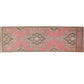 Vintage Turkish Oushak Runner Rug,Hand knotted rug, Hallway Runner, Pink Runner Rug, 3x11 Runner Rug, Carpet runner, Kitchen rug, 6504