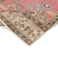 Vintage Turkish Oushak Runner Rug,Hand knotted rug, Hallway Runner, Pink Runner Rug, 3x11 Runner Rug, Carpet runner, Kitchen rug, 6504