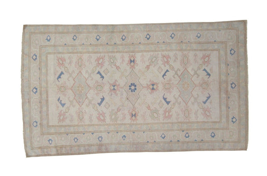Turkish rug Beige, 5x8 Oushak Vintage Turkish Rug, Oushak Carpet, Tropical decor, Bedroom rug ,Living room rug, Carpet rug, Area rug, 7332