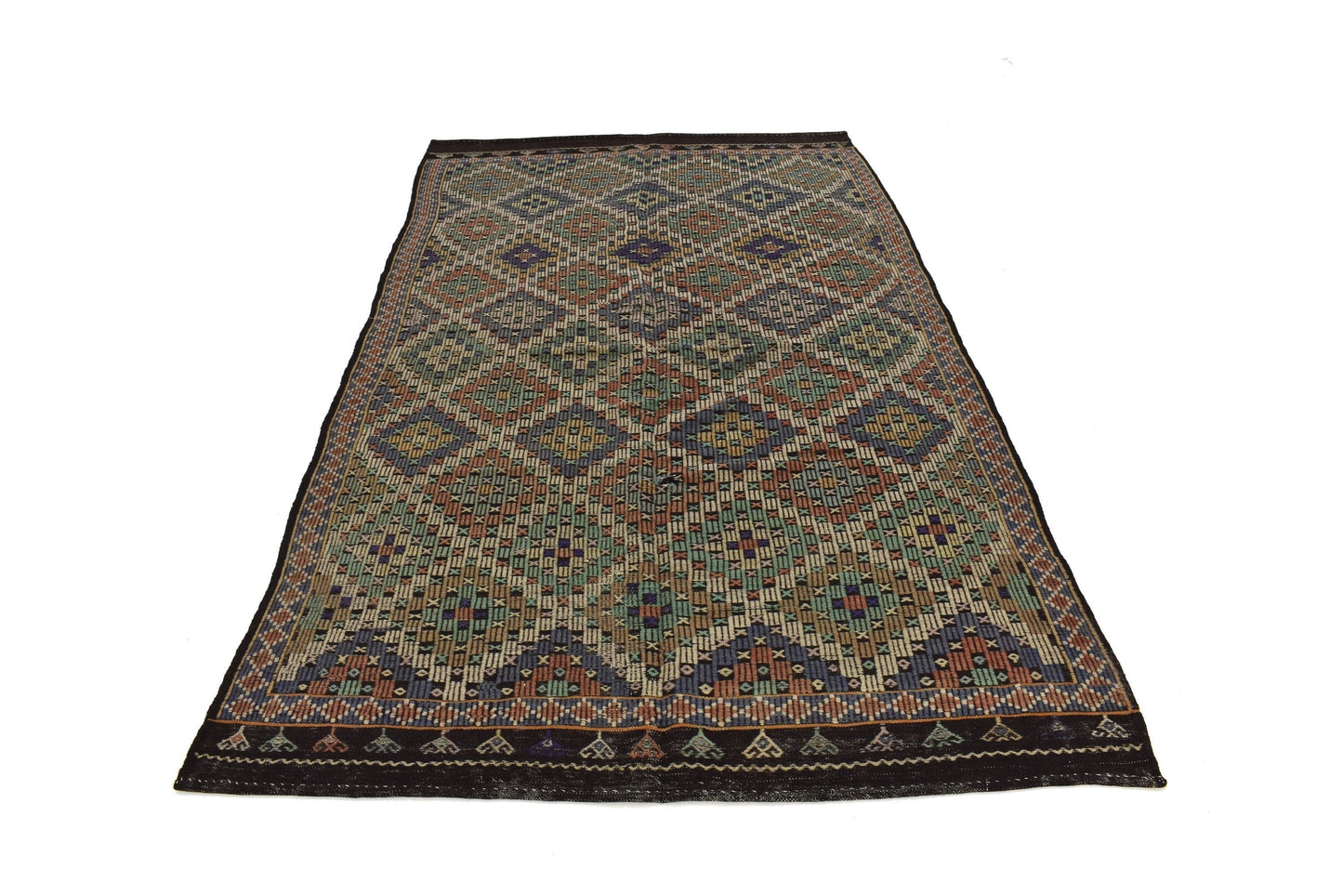 Vintage Kilim 5x11, Handmade Antique Kilim Rug, Area Neutral Kilim Rug, Turkish Faded Kilim Rug, Living Room Rug, Flat Weave Rug, 3196