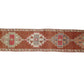 Muted Turkish runner Rug, Oushak runner, Vintage runner, Rug runner, 3x13 Rug Runner, Oriental rug ,Shabby chic ,Floor runner, 7213
