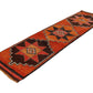 Runner rug, Floor Vintage runner, Oushak runner, Turkish Carpet Runner rug, Red Brown Runner rug 3x10, Hallway rug, Kitchen rug, 7217