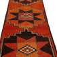 Runner rug, Floor Vintage runner, Oushak runner, Turkish Carpet Runner rug, Red Brown Runner rug 3x10, Hallway rug, Kitchen rug, 7217