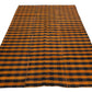 Kilim Rug 5x8, Vintage Plaid Kilim Rug, Area Flat Weave Kilim Rug, Handmade Striped Kilim Rug, Turkish Bohemian Kilim Rug, Office Rug, 5575