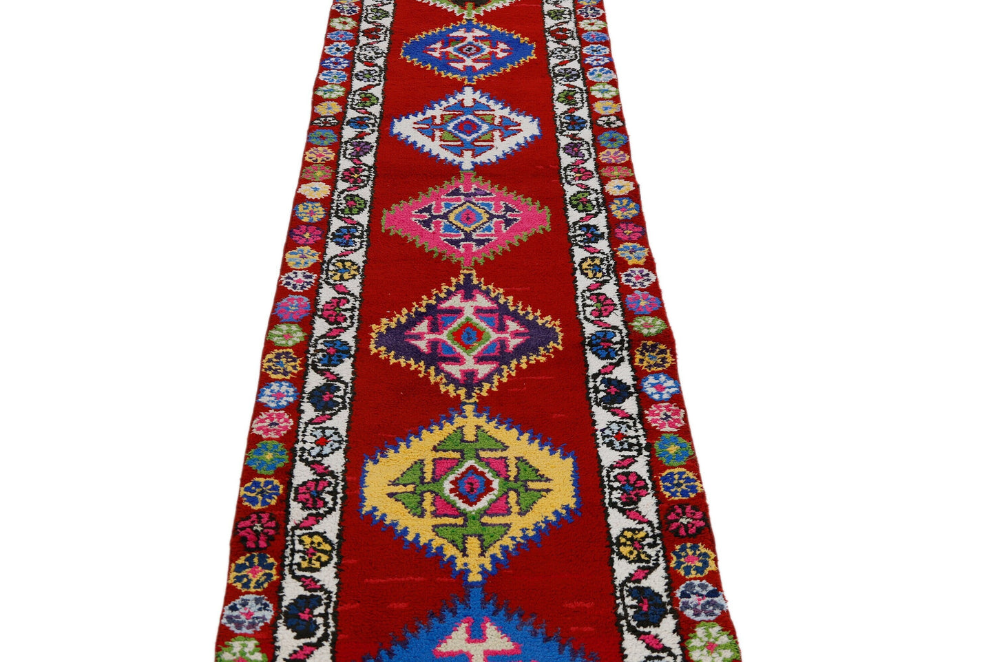 2x12 Carpet runner rug ,Bohemian rug, Hallway Turkish runner, Vintage floor runner ,Oushak runner, Unique rug ,Old rug, Etsy rug, 7223