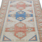 4x7 Turkish Oushak Vintage Rug, Carpet Area Eclectic Rug,, Handmade Nursery Fine rug, Faded rug ,Anatolia rug, Turkey rug, 7743