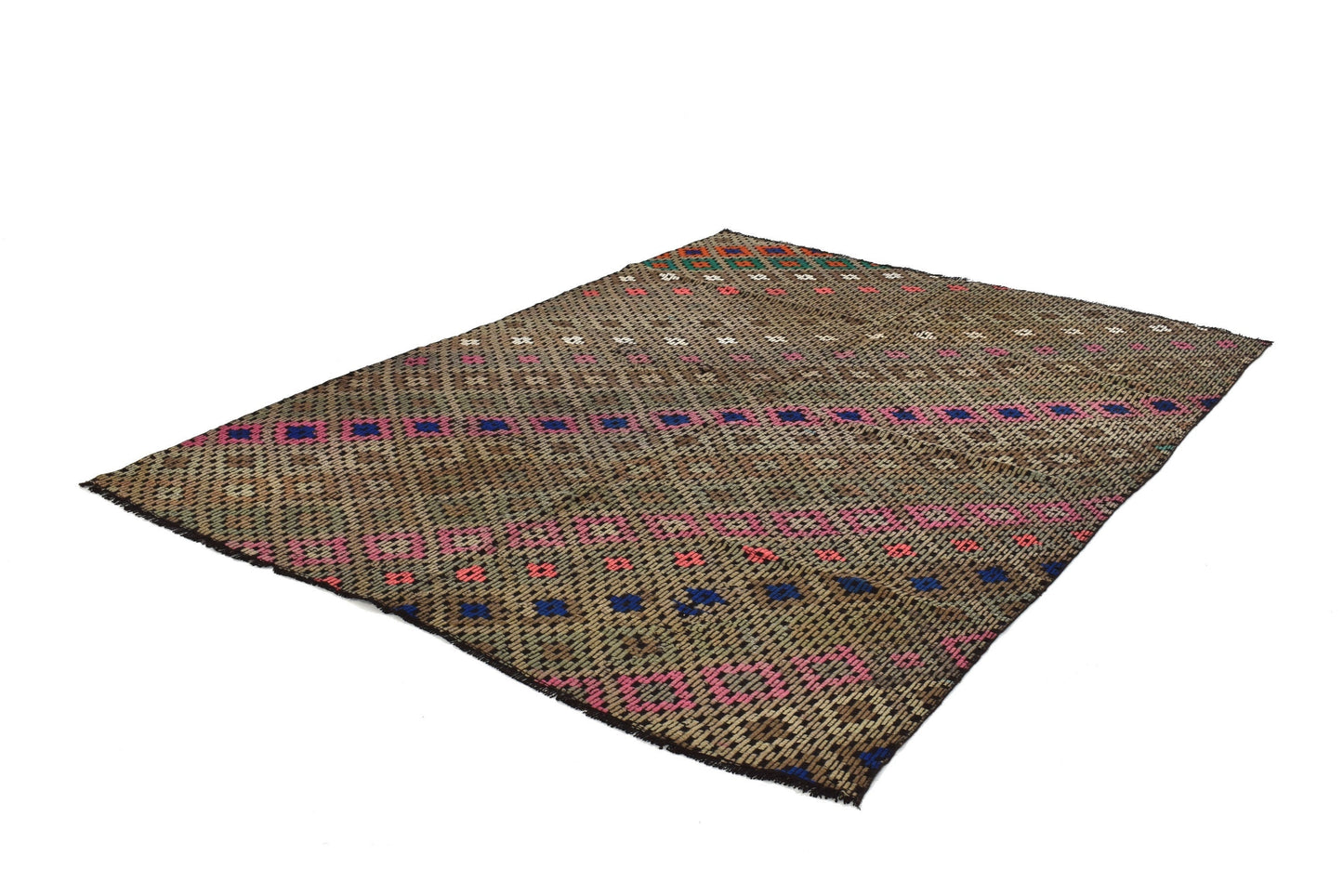 Turkish Vintage Kilim Rug, Handmade Kilim Rug, Rug Kilim 6x8, Living Room Rug, Wool Rug, Kilim Rug, Primitive Rug, Area Kilim Rug, 3237
