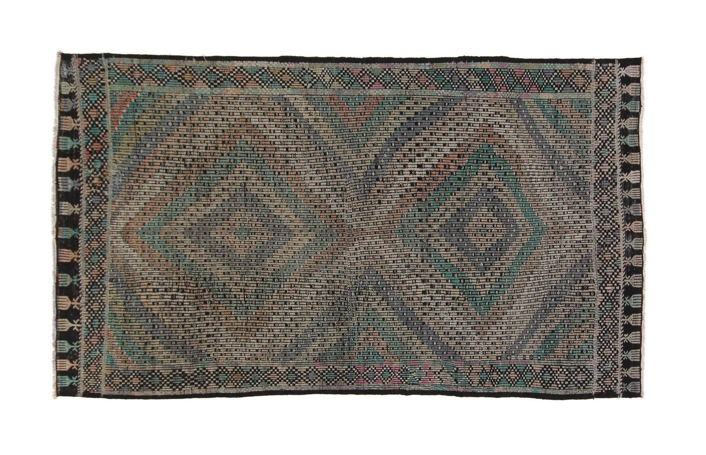 Kilim Rug 5x8, Turkish Handmade Kilim Rug, Area Faded Kilim Rug, Vintage Kilim Rug, Rug Kilim, Scandinavian Rug, Living Room Rug, 3255