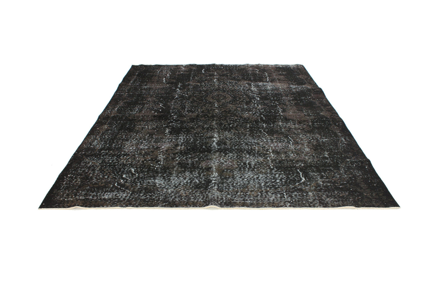 6x8 Black Overdye Vintage Rug, Turkish Rug Black ,Unique Rug, Anatolia Rug,Distressed Rug, Minimalist Rug, Carpet rug, Bedroom rug, 3168