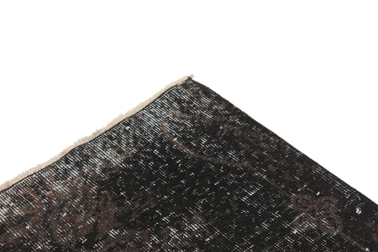 6x8 Black Overdye Vintage Rug, Turkish Rug Black ,Unique Rug, Anatolia Rug,Distressed Rug, Minimalist Rug, Carpet rug, Bedroom rug, 3168