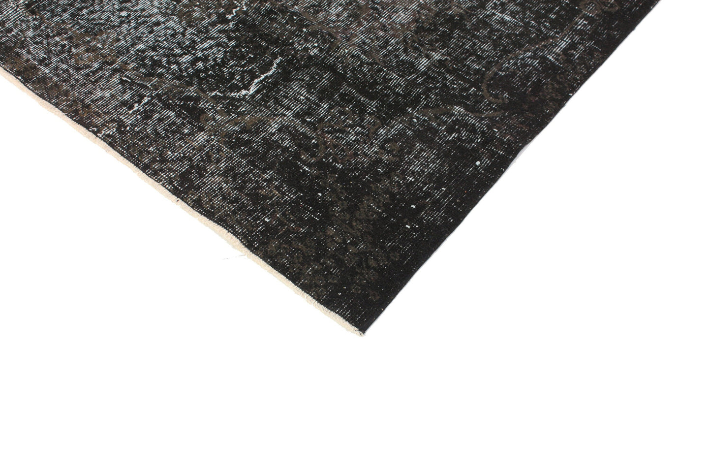 6x8 Black Overdye Vintage Rug, Turkish Rug Black ,Unique Rug, Anatolia Rug,Distressed Rug, Minimalist Rug, Carpet rug, Bedroom rug, 3168