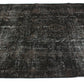 6x8 Black Overdye Vintage Rug, Turkish Rug Black ,Unique Rug, Anatolia Rug,Distressed Rug, Minimalist Rug, Carpet rug, Bedroom rug, 3168