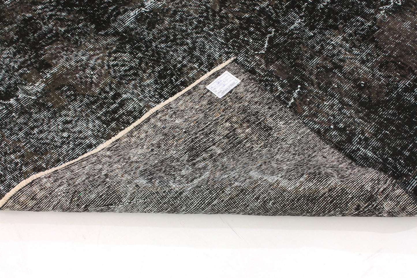 6x8 Black Overdye Vintage Rug, Turkish Rug Black ,Unique Rug, Anatolia Rug,Distressed Rug, Minimalist Rug, Carpet rug, Bedroom rug, 3168