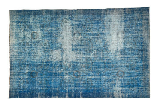 6x10 Turkish Rug Blue ,Overdyed Rug Vintage, Worn Blue Carpet Rug, Area Rug, Coastal Decor ,Bedroom, Living room, Sky Blue Rug,3276