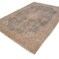 7x10 Terracotta Navy blue Area Rug, Oushak Turkish rug, Vintage Carpet rug, Oushak Carpet, Antique rug, Oriental rug ,Rustic rug,7716